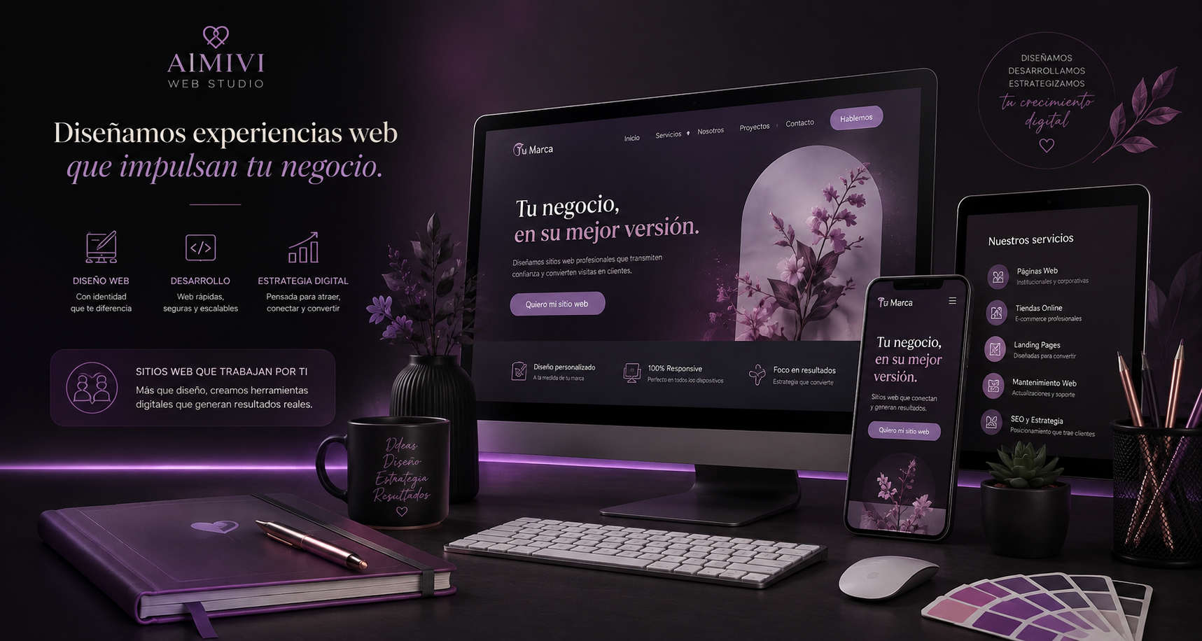Diseño y desarrollo web profesional en AlMIVI Web Studio